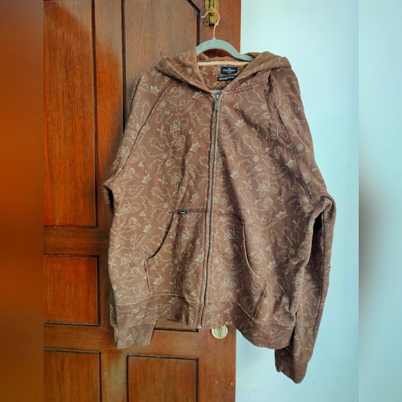 Brown Printed hoodie - Picture 3 of 7